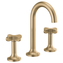 Brizo Odin® Widespread Lavatory Faucet - Less Handles With High Cross Handles 1.2 GPM - Brilliance® Luxe Gold®