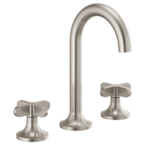 Brizo Odin® Widespread Lavatory Faucet - Less Handles With Low Cross Handles - Brilliance® Brushed Nickel