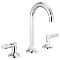 Brizo Odin® Widespread Lavatory Faucet - Less Handles With Low Lever Handles - Polished Chrome