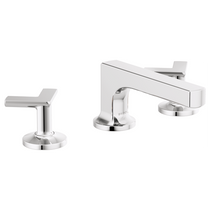 Brizo Kintsu® Widespread Lavatory Faucet with Low Spout - Less Handles With Cross Handle 1.5 GPM - Polished Chrome