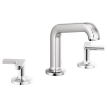 Brizo Kintsu® Widespread Lavatory Faucet with Arc Spout - Less Handles 1.2 GPM - Cross Handle Polished Chrome