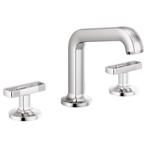 Brizo Kintsu® Widespread Lavatory Faucet with Arc Spout - Less Handles 1.2 GPM - Knob Handle Polished Chrome
