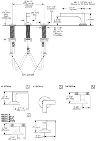 Brizo Kintsu® Widespread Lavatory Faucet with Low Spout - Less Handles 1.2 GPM - Knob Handle - Brilliance® Luxe Gold®
