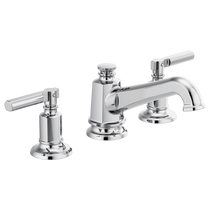 Brizo Invari® Widespread Lavatory Faucet with Angled Spout - Less Handles 1.5 GPM - Lever Handle - Polished Chrome