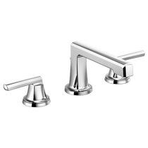 Brizo Levoir® Widespread Lavatory Faucet with Low Spout - Less Handles 1.2 GPM - Low Lever Handle - Polished Chrome