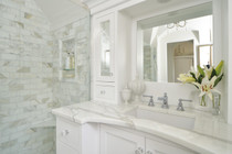 Brizo Rook® Widespread Lavatory Faucet - Less Handles 1.5 GPM - Bidet Lever Handle - Polished Chrome