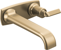 Brizo Allaria Luxe Gold Wall-Mount Faucet 1.2 GPM Twist Handle