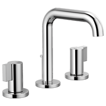 Brizo Litze Widespread Lavatory Faucet in Polished Chrome with High Spout and Lever Handles – 1.5 GPM Flow Rate
