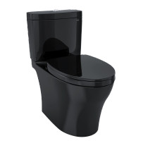 Toto Aquia® IV Toilet - 1.28 GPF & 0.9 GPF, Universal Height - Washlet+ Connection - New - Ebony