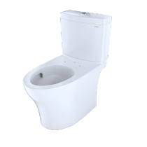 Toto Aquia® IV Toilet - 1.28 GPF & 0.9 GPF, Elongated Bowl - Washlet+ Connection - Slim Seat - New - Cotton