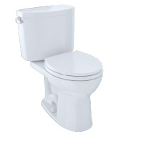 Toto Drake® II Two-Piece Toilet, Round Bowl, 1.28 GPF - Sedona Beige