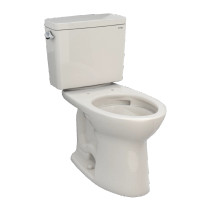 Toto Drake® Two-piece Toilet, 1.28 GPF, Elongated Bowl - Universal Height - Sedona Beige