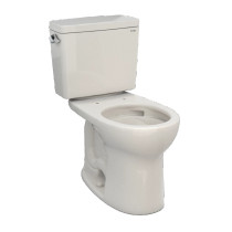 Toto Drake® Two-piece Toilet, 1.28 GPF, Round Bowl - Universal Height - Sedona Beige
