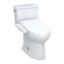 Toto Drake® Washlet®+ C2 Two-Piece Toilet - 1.6 GPF - Universal Height - Cotton
