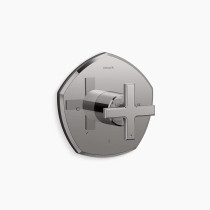 Kohler Occasion® Mastershower® Temperature Control Valve Trim With Cross Handle - Vibrant Titanium