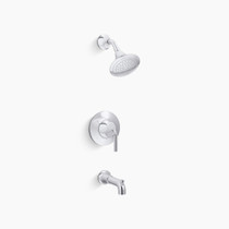 Kohler Tone Rite-Temp Shower Trim Kit in Polished Chrome – 2.5 GPM water-saving bath and shower control