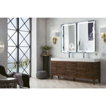 James Martin Vanities Linear 72" Double Basin Wood Vanity Set
