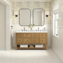 James Martin Vanities Breckenridge 60" Free Standing Double Basin Poplar Wood Vanity Set