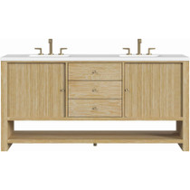 James Martin Vanities Marigot 72" Double Basin Wood Vanity Set