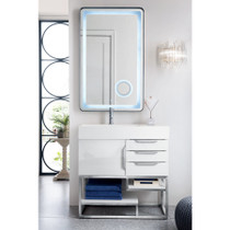 James Martin Vanities Columbia 36" Free Standing Single Basin Vanity Set - Brushed Nickel