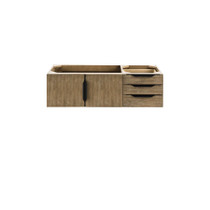 James Martin Vanities Columbia 48" Wall Mounted Single Basin Vanity Set - Matte Black