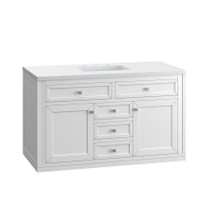 James Martin Vanities Chicago 48" Free Standing Single Basin Vanity Set with Wood Cabinet and 3cm Quartz Vanity Top