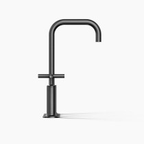Kohler Purist® Widespread Bathroom Sink Faucet With Cross Handles, 1.2 Gpm, Vibrant Brushed Graphite