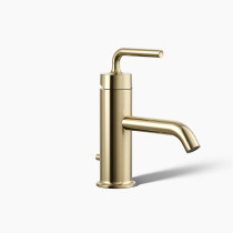 Kohler Purist® Single-handle Bathroom Sink Faucet With Straight Lever Handle, 1.2 Gpm - Vibrant French Gold
