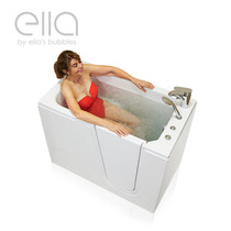 Ella's Bubbles Ella Flow 28″x48″ Acrylic Hydro Therapy Massage Walk In Bathtub