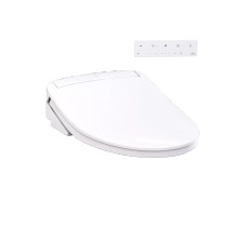 TOTO Washlet S7A elongated bidet seat in a modern cotton white finish