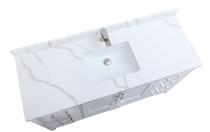 Royal Palmera Collection 44 inch Center Sink  White Bathroom Vanity