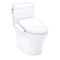 Toto Aquia® IV Cube Washlet®+ S2 Two-Piece Toilet - 1.28 GPF/0.9 GPF - Cotton