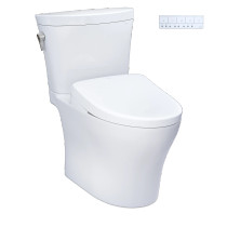 Toto Aquia® IV Arc - Washlet®+ S7A Two-Piece Toilet - 1.28 GPF & 0.9 GPF - Universal Height - Cotton