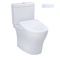 Toto Aquia® IV - Washlet®+ S7 Two-Piece Toilet - 1.28 GPF & 0.9 GPF - Universal Height - Cotton