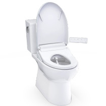 TOTO Glaston™ WASHLET®+ Two-Piece Toilet - 1.28 GPF - Cotton