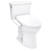TOTO Drake® Transitional WASHLET®+ S2 Two-Piece Toilet - 1.28 GPF - Cotton