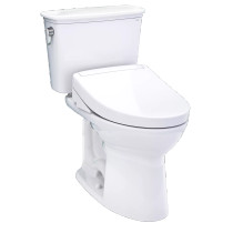 TOTO Drake® Transitional WASHLET®+ S5 Two-Piece Toilet - 1.28 GPF - Universal Height - Cotton