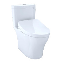 TOTO Aquia® IV - WASHLET®+ S550e Two-Piece Toilet - 1.28 GPF & 0.9 GPF - Universal Height - New - Cotton