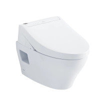 TOTO EP WASHLET®+ C5 Wall-Hung Toilet - 1.28 GPF & 0.9 GPF - Matte Silver