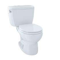 TOTO Drake® Two-Piece Toilet, 1.6 GPF, Round Bowl - Cotton