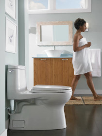 TOTO Carlyle® II 1G One-Piece Toilet, 1.0 GPF, Elongated Bowl - Colonial White