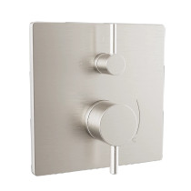 TOTO Pressure Balance Valve with Diverter Trim - Square - Brushed Nickel