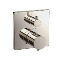 TOTO Thermostatic Mixing Valve with Volume Control Trim - Square - Polished Nickel