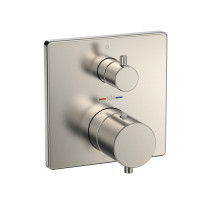 TOTO Thermostatic Mixing Valve with Volume Control Trim - Square - Brushed Nickel