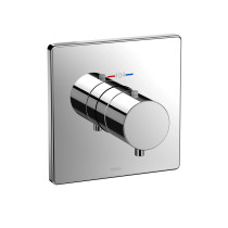 TOTO Thermostatic Mixing Valve Trim - Square - Polished Chrome