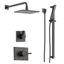 Delta Monitor 14 Series Single Function Pressure Balanced Shower System with Shower Head, and Hand Shower - Includes Rough-In Valves - Venetian Bronze