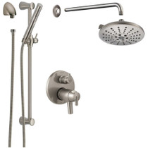 Delta Trinsic Thermostatic Shower System with Shower Head and Shower Arm - Includes Rough-In - Brilliance Stainless