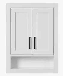 Royal Solid Wood Bathroom Wall Cabinet 26"H x 21"W