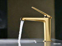 Royal Valencia Single Handle Lavatory Faucet in Brushed Gold