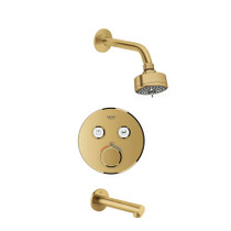 Grohe Grohtherm Thermostatic Tub and Shower Package with 1.75 GPM Multi Function Shower Head - Valve Included